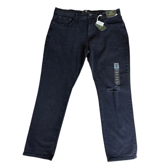 Mutual Weave NWT Men’s Black Taper Jeans 36 x 30 - Picture 1 of 6